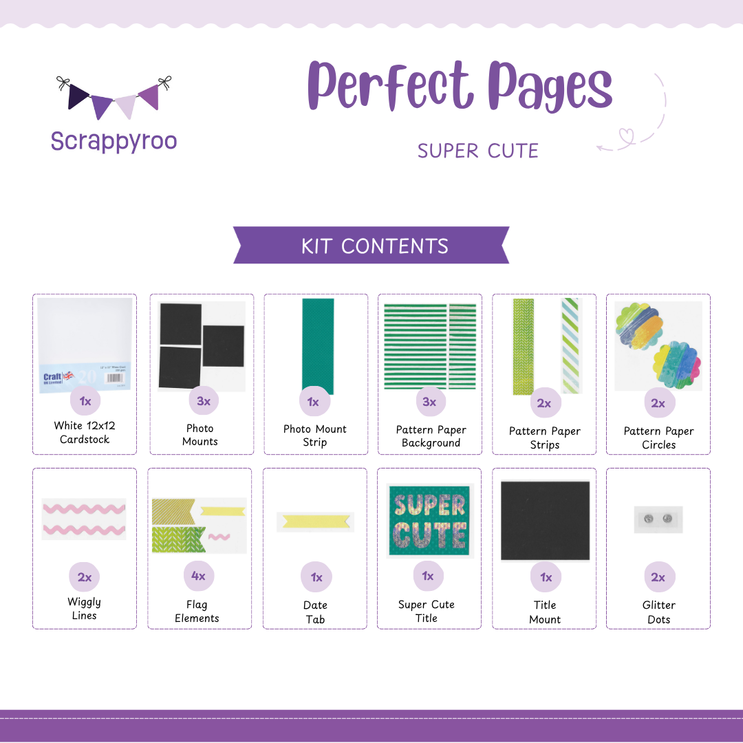 Scrappyroo Perfect Page Kit - Super Cute