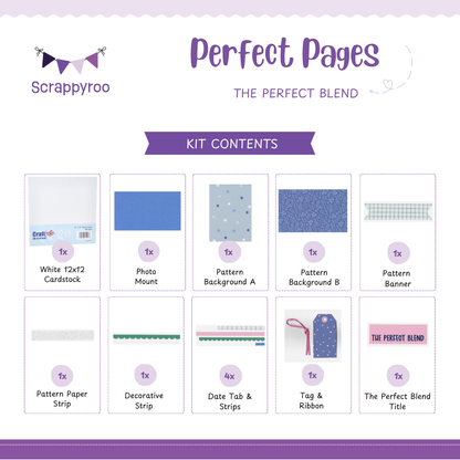 Scrappyroo Perfect Page Kit -  The Perfect Blend