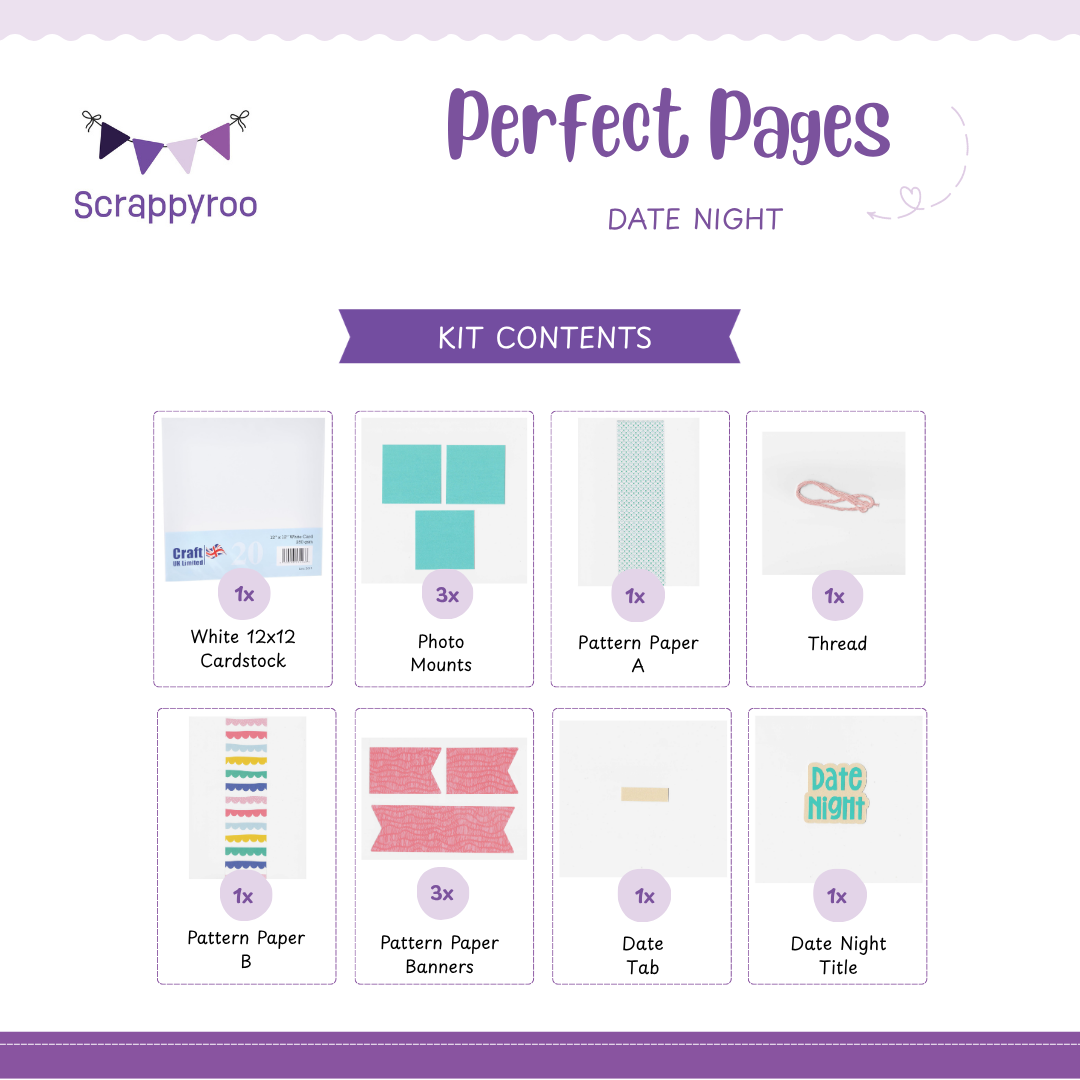 Scrappyroo Perfect Pages Kit -  Date Night