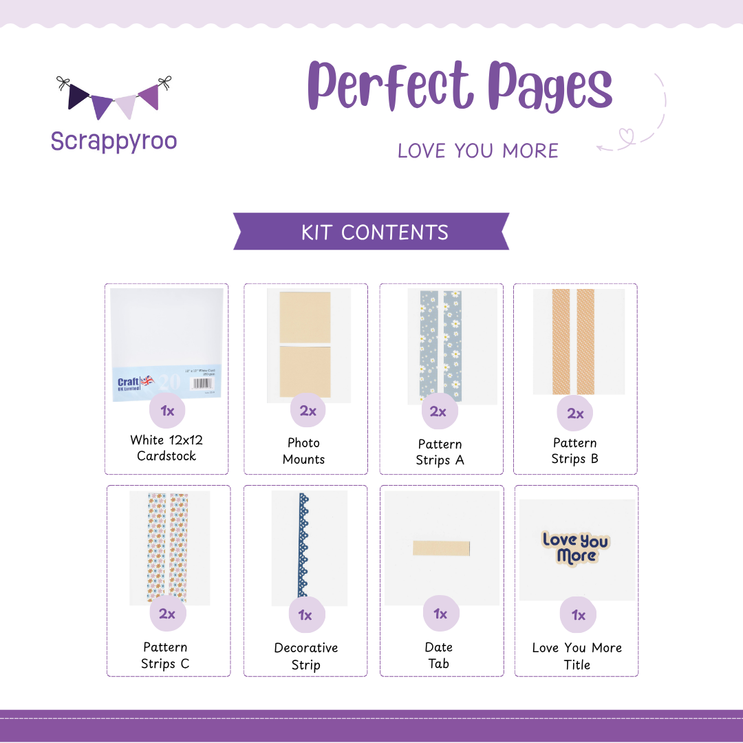 Scrappyroo Perfect Pages Kit -  Love You More