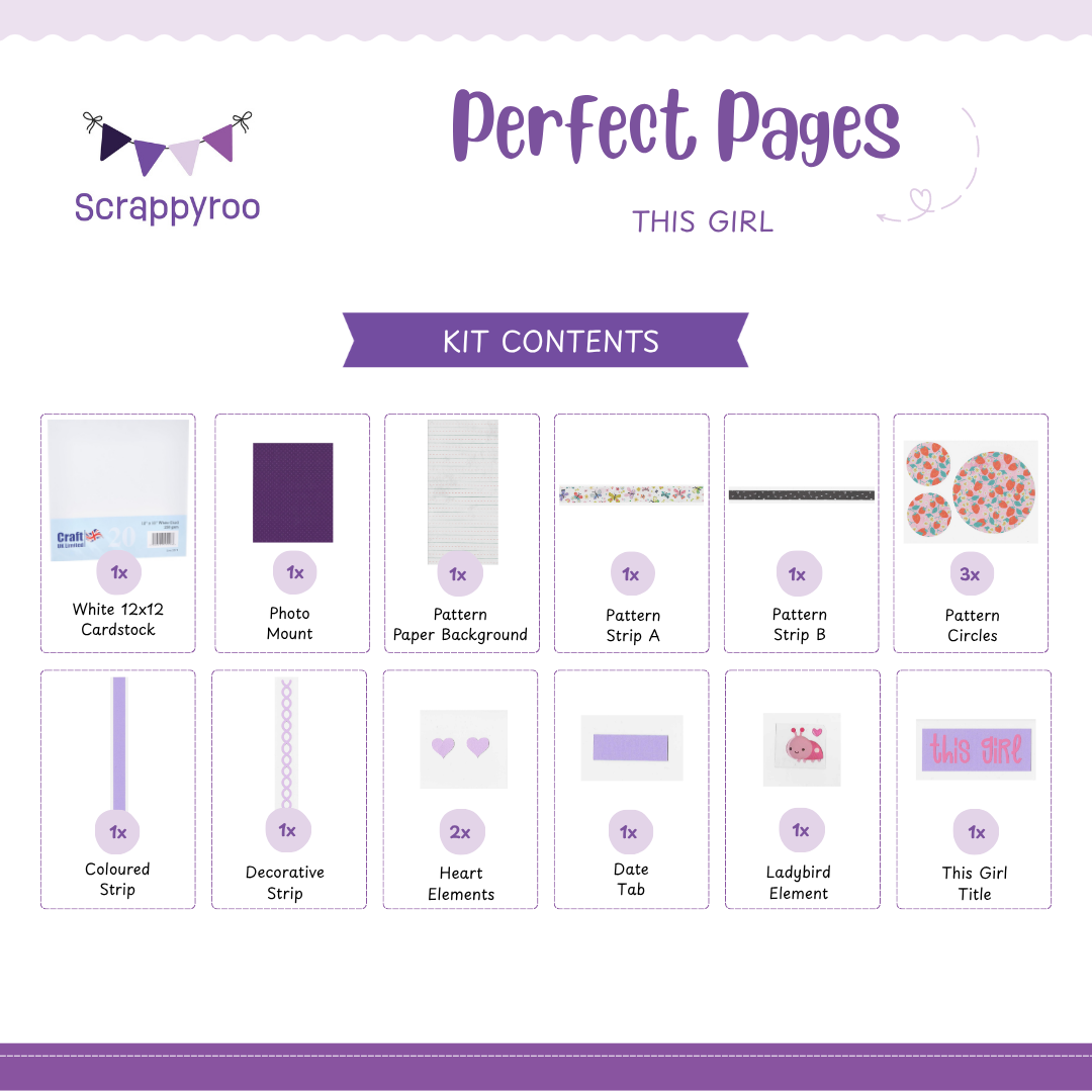 Scrappyroo Perfect Page Kit -  This Girl