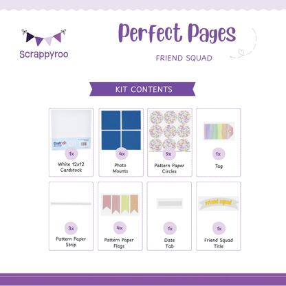 Scrappyroo Perfect Page Kit -  Friend Squad