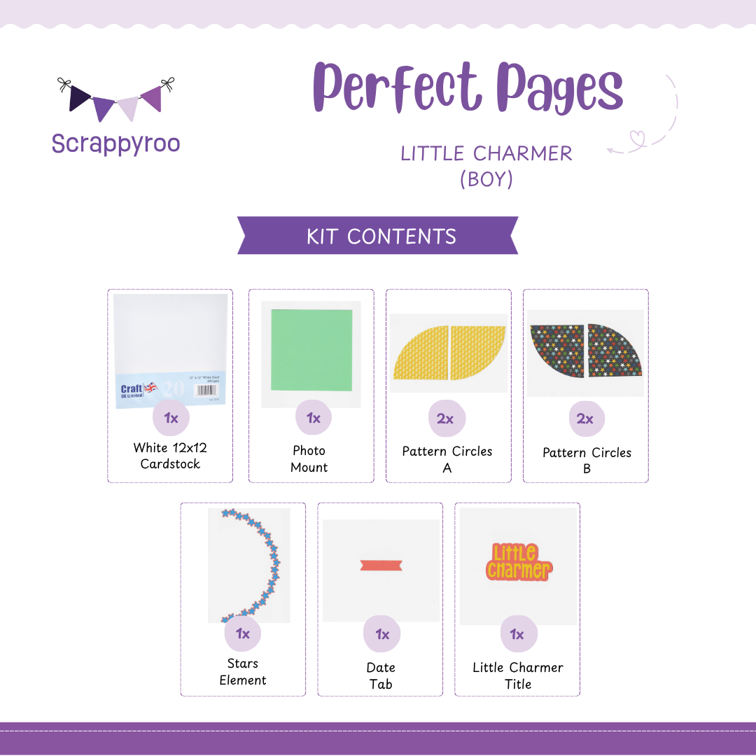 Scrappyroo Perfect Pages Kit -  Little Charmer (Boy)