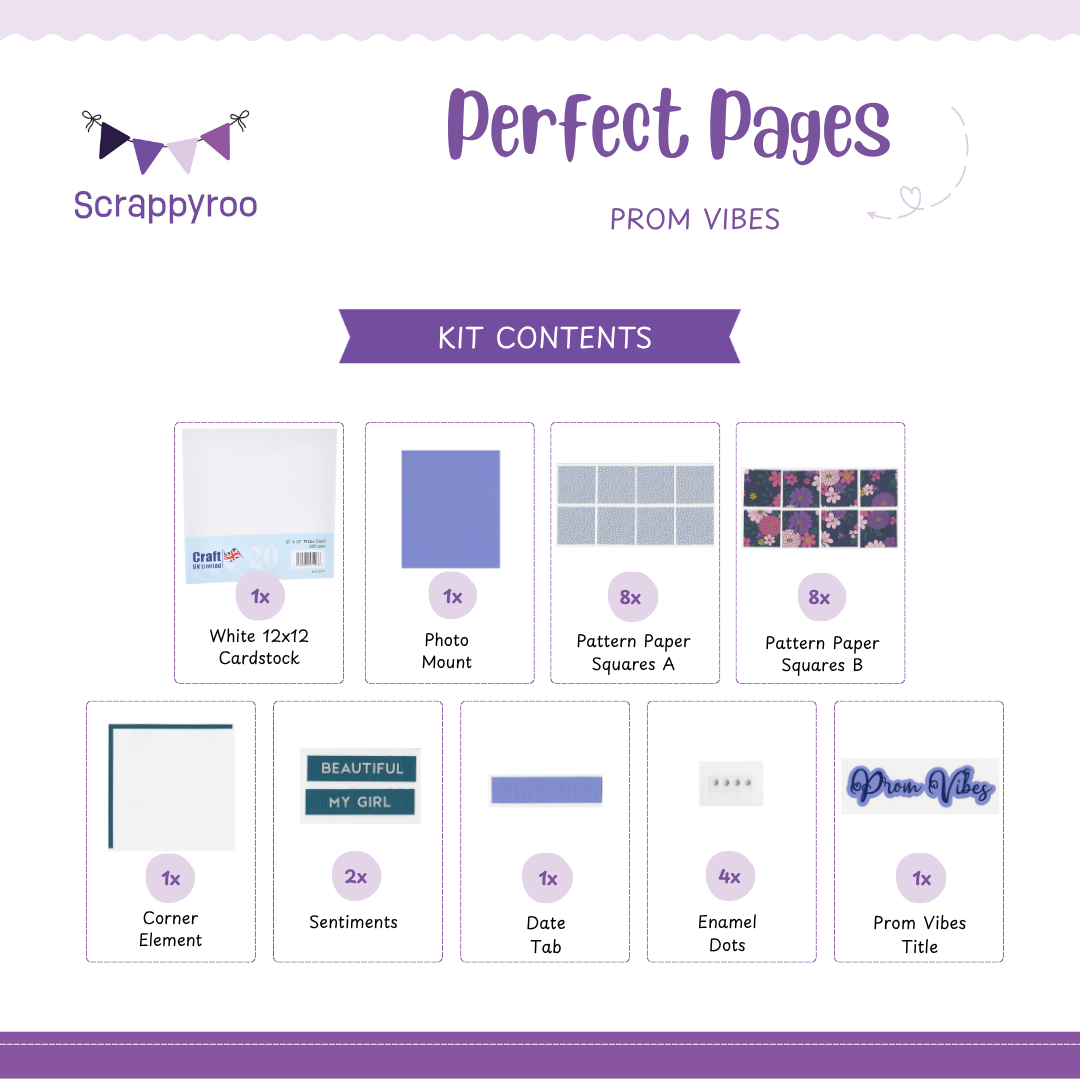 Scrappyroo Perfect Page Kit -  Prom Vibes