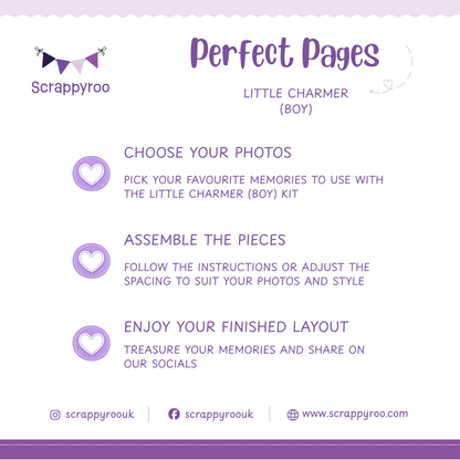 Scrappyroo Perfect Pages Kit -  Little Charmer (Boy)