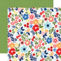 Echo Park - My Favorite Summer - Best Day Blooms - 12" x 12" Scrapbook Paper