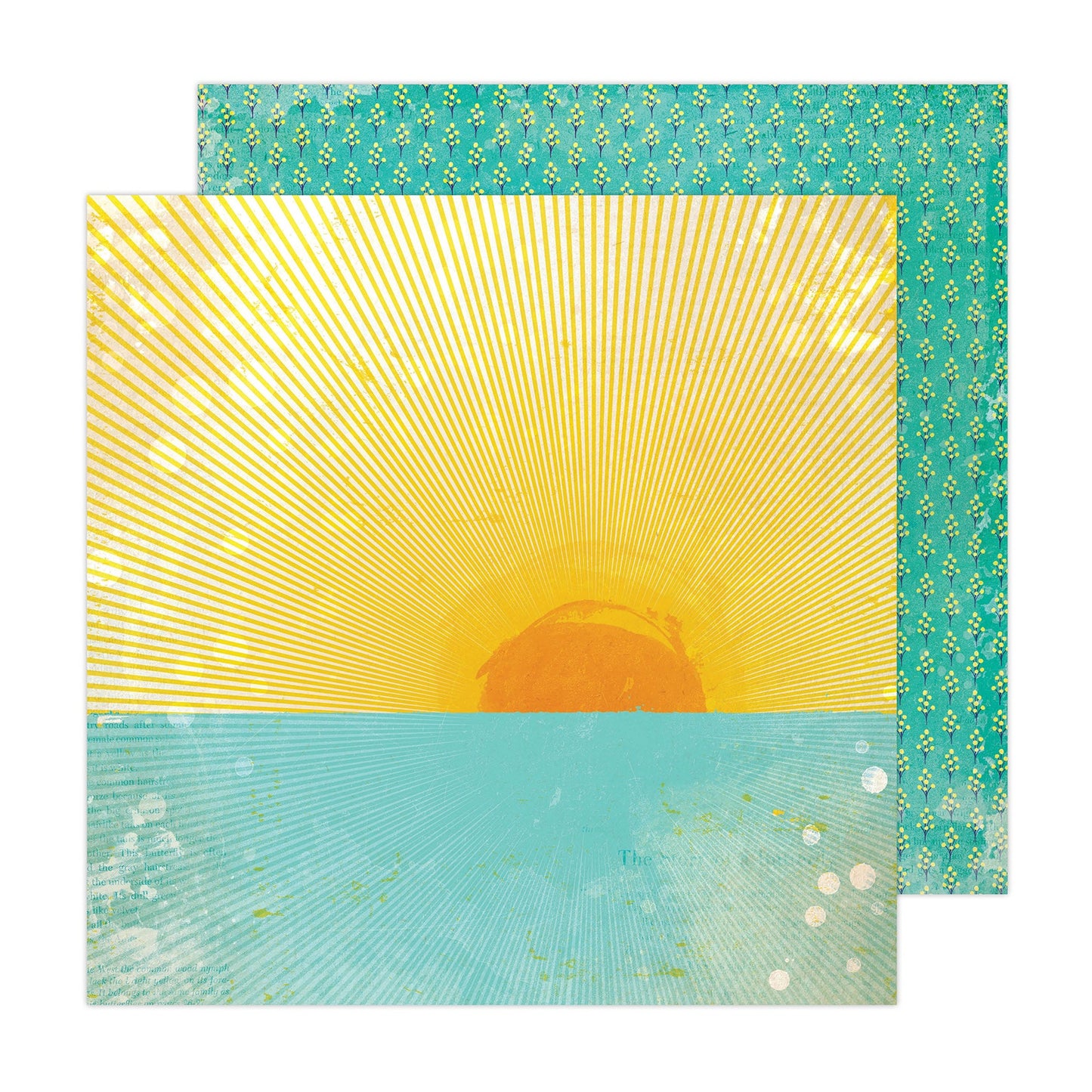 Vicki Boutin - Sweet Rush - Sunny Side Up - 12" x 12" Scrapbook Paper