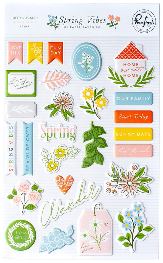 Pinkfresh Studio - Spring Vibes - Puffy Stickers