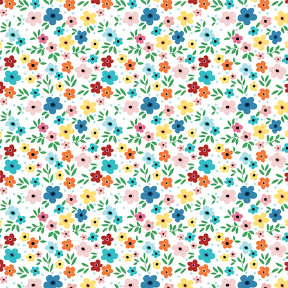 Carta Bella - Happy Crafting - Happy Floral - 12" x 12" Scrapbook Paper