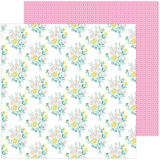 Pinkfresh Studio - Picture Perfect - Live in the Moment - 12" x 12" Scrapbook Paper