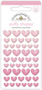 Doodlebug - Puffy Shapes - Cupcake Heart Assortment