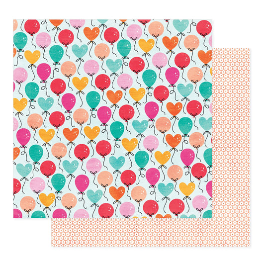 Shimelle - Reasons to Smile - Party Time - 12" x 12" Scrapbook Paper