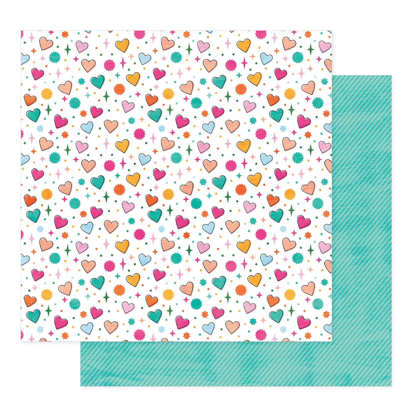 Shimelle - Reasons to Smile - Stay Sparkly - 12" x 12" Scrapbook Paper