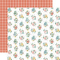 Echo Park - Our Happy Place - Gather Stems - 12" x 12" Scrapbook Paper