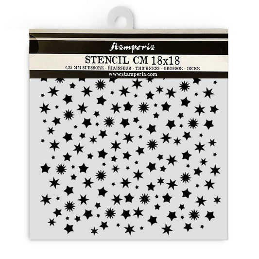 Stamperia - Mix Media Art Stencil - 18x18 Stars