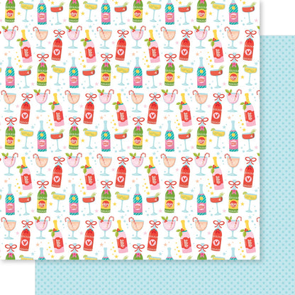 Bella Blvd - Merry Mingle - Making Spirits Bright - 12" x 12" Scrapbook Paper