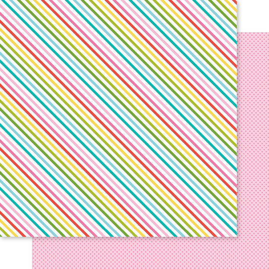 Bella Blvd - Merry Mingle - Colorful Christmas - 12" x 12" Scrapbook Paper