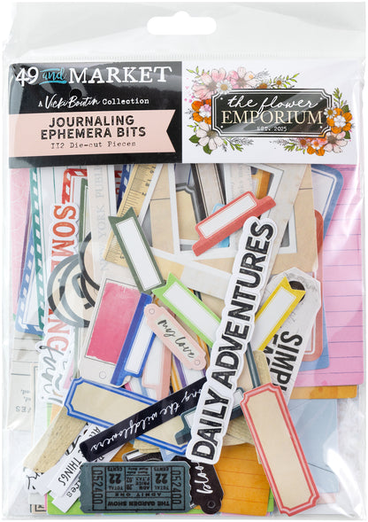 49 and Market - The Flower Emporium - A Vicki Boutin Collection - Journaling Ephemera Bits