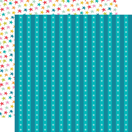 Simple Stories - Fun Times - 12x12 Scrapbook Paper - Admit One
