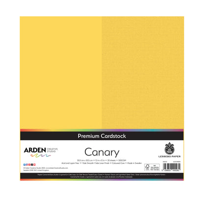 Arden Creative Studio - 12x12 Cardstock -  Canary