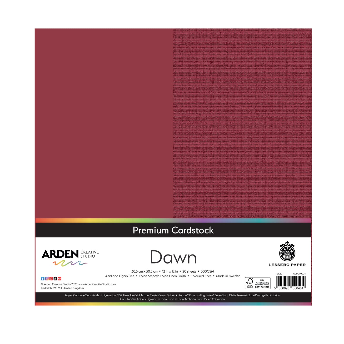 Arden Creative Studio - 12x12 Cardstock - Dawn