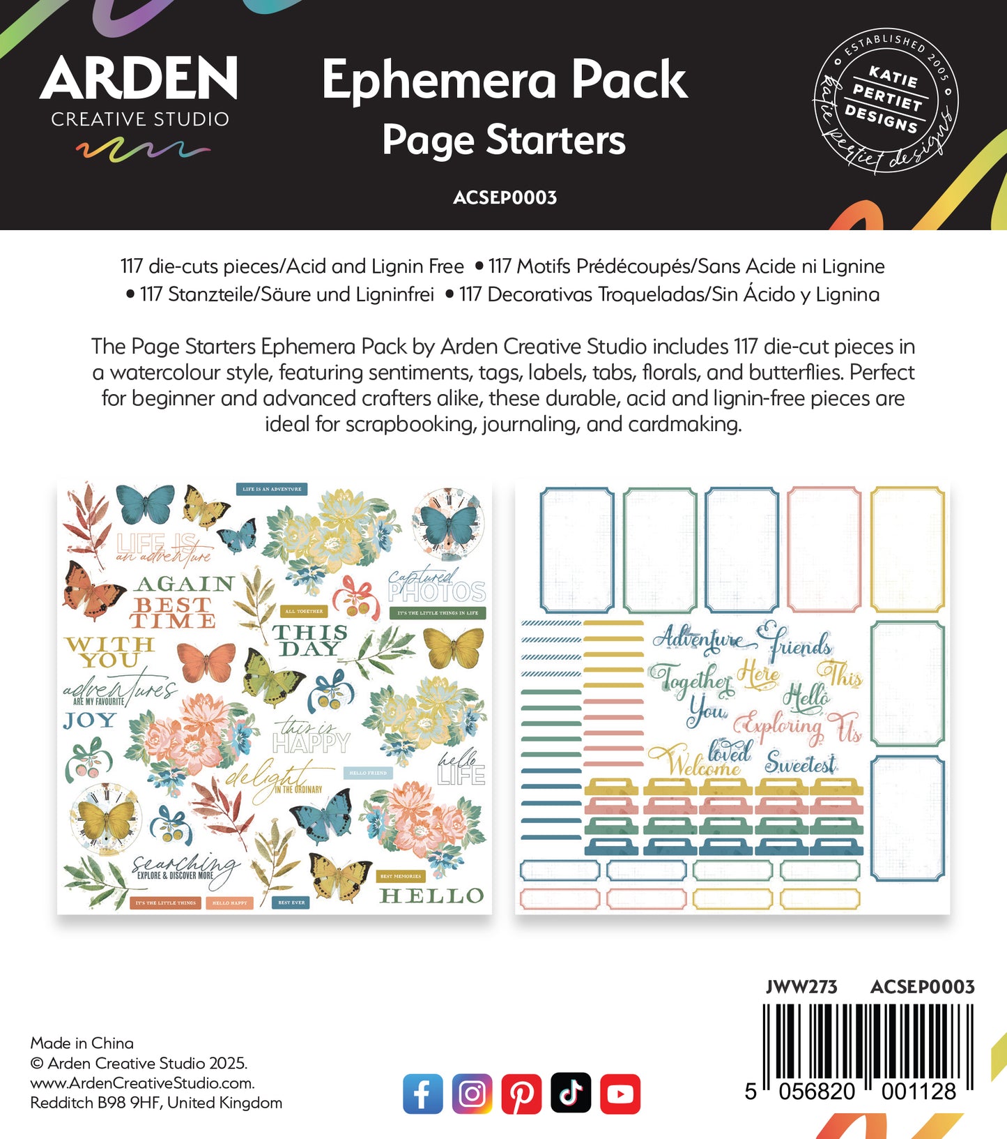 Arden Creative Studio - Page Starters - Ephemera