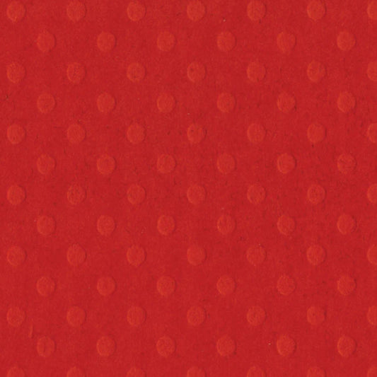 Bazzill Basics - 12x12 Dotted Swiss Cardstock - Fireball