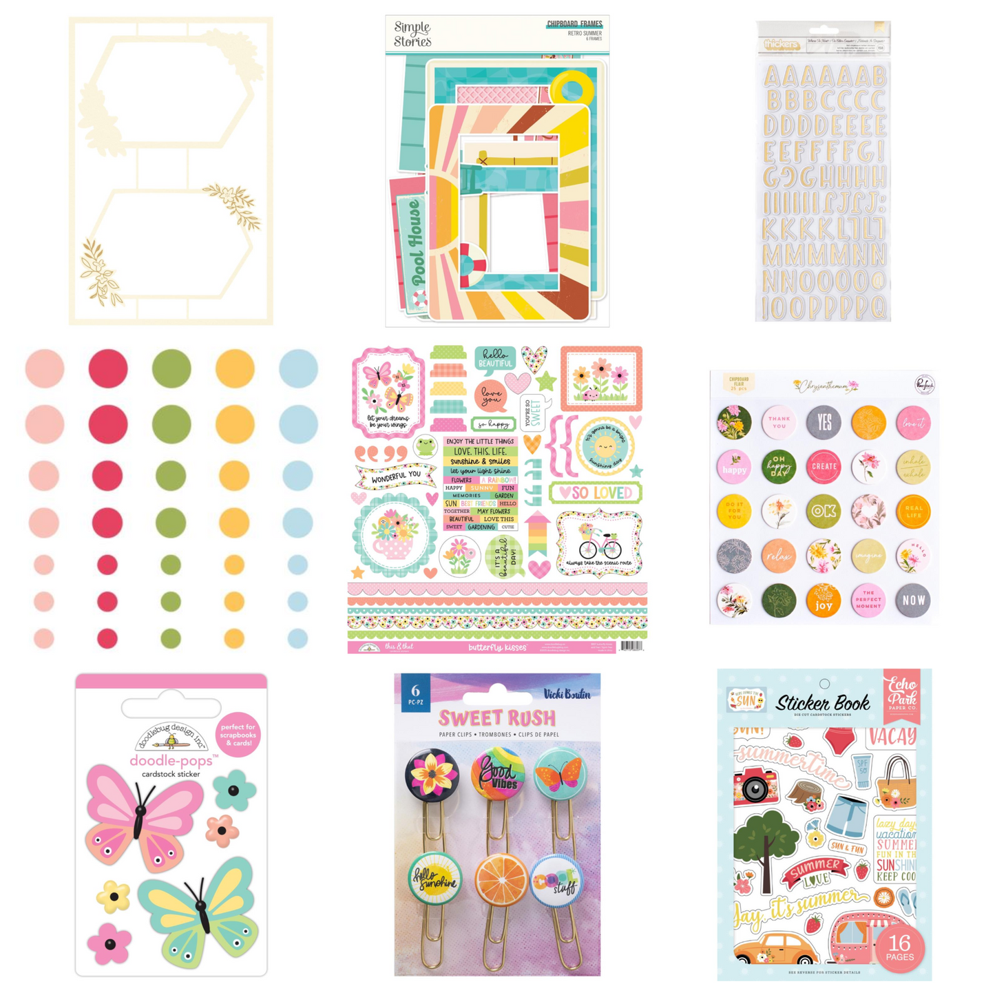 New Scrappyroo Monthly Kit - Sunbeams & Smiles