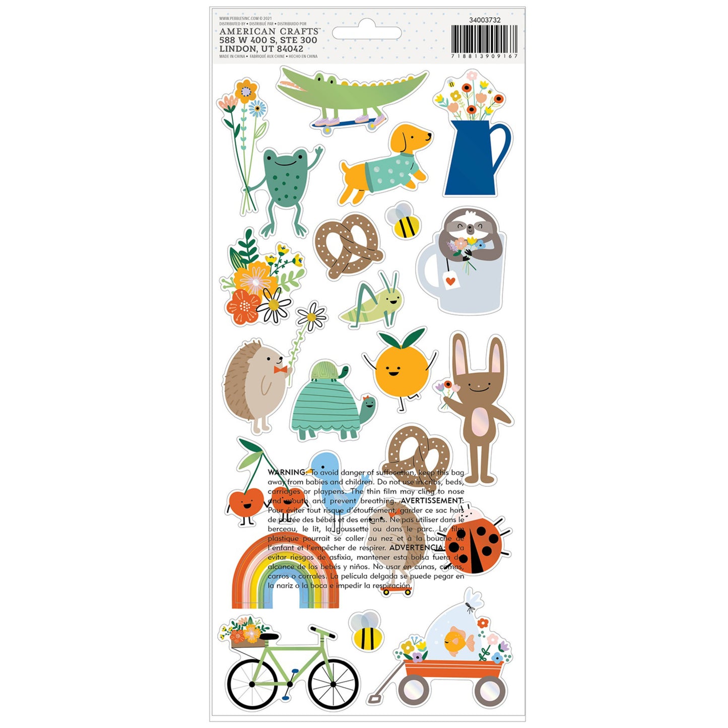 Pebbles - Kid At Heart - Accent Stickers