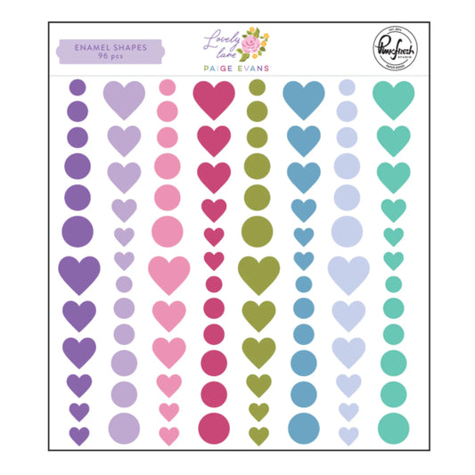 Pinkfresh Studio - Lovely Lane by Paige Evans - Enamel Shapes