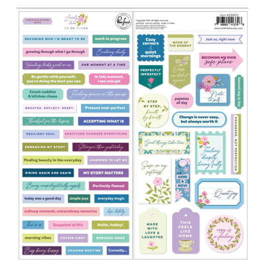 Pinkfresh Studio - Lovely Lane by Paige Evans - Cardstock Stickers