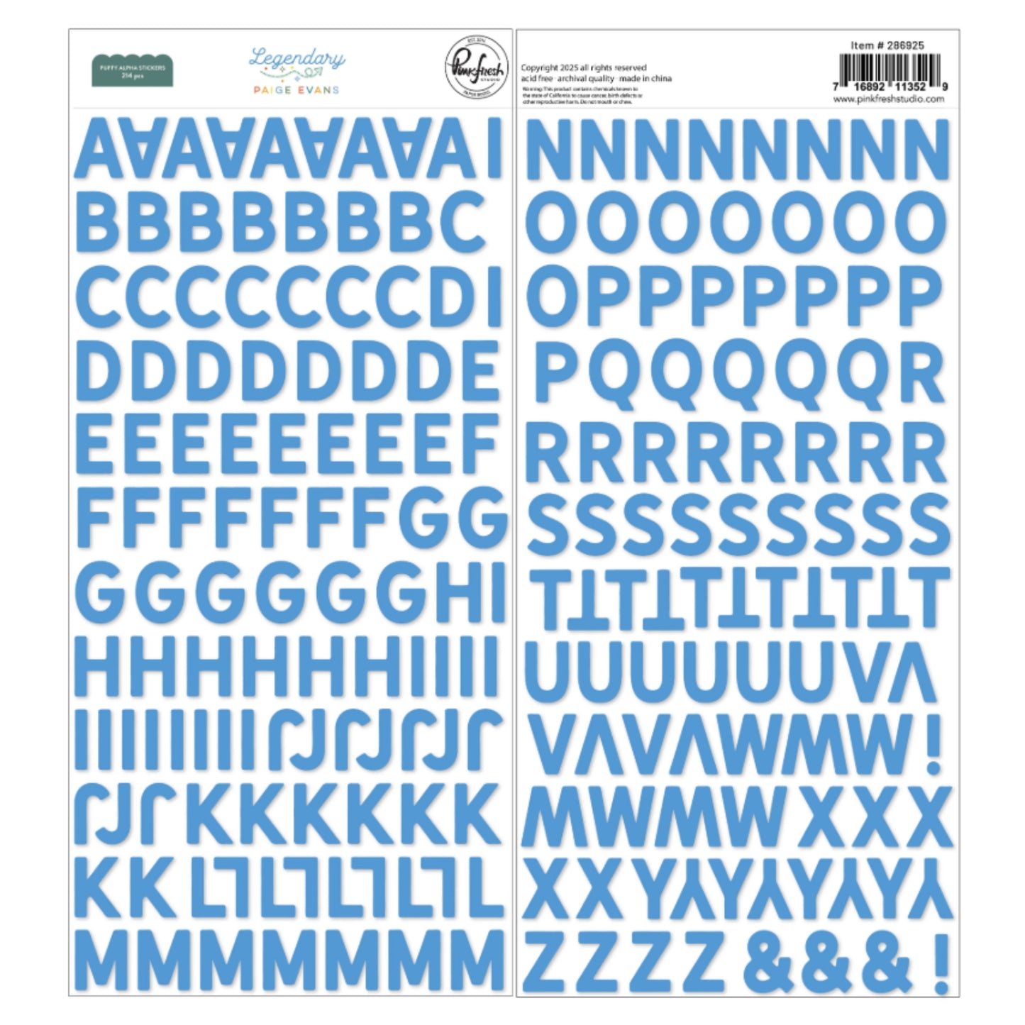 Pinkfresh Studio - Legendary by Paige Evans - Puffy Alphas