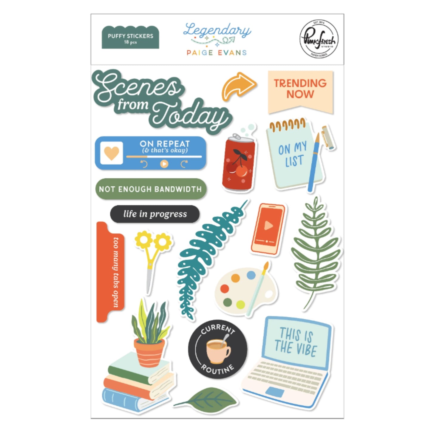 Pinkfresh Studio - Legendary by Paige Evans - Puffy Stickers