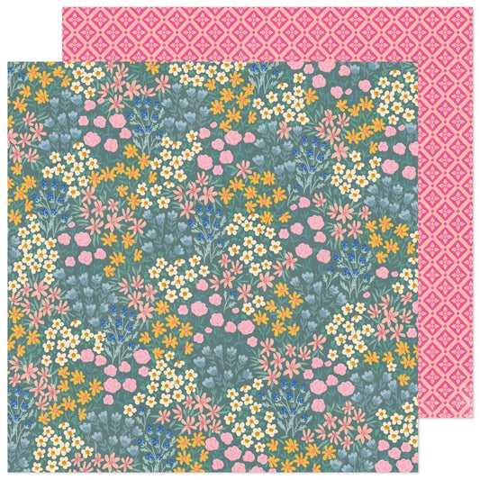 Maggie Holmes - Parasol - Meadowlark - 12" x 12" Scrapbook Paper