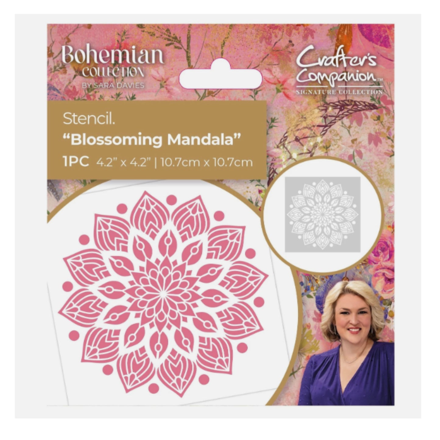 Crafter's Companion - Blossoming Mandala - Stencil