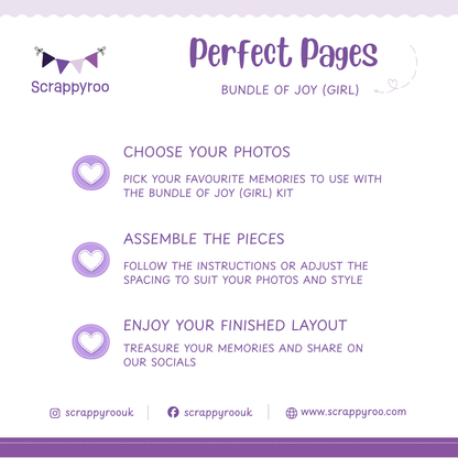 Scrappyroo Perfect Page Kit -  Bundle of Joy (Girl)