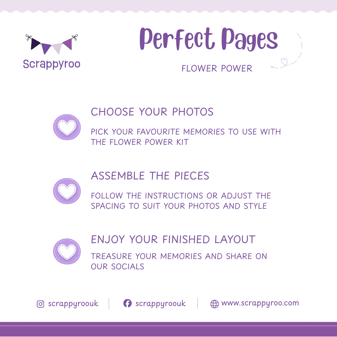 Scrappyroo Perfect Page Kit - Flower Power