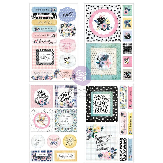 Prima Marketing - Spring Abstract - Cut Out and Sticker Sheets