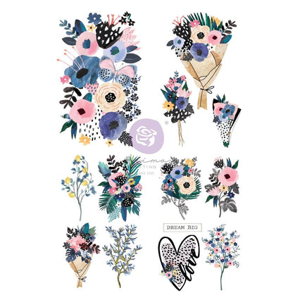 Prima Marketing - Spring Abstract - Cut Out and Sticker Sheets