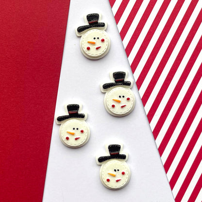 Scrappyroo Embellishments - Snowman Heads