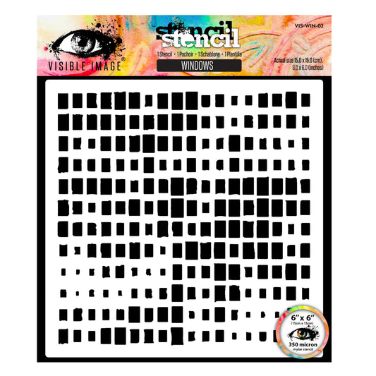 Visual Image - Windows - 6x6 Stencil