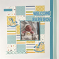 Scrappyroo Perfect Page Kit -  Welcome Baby Boy