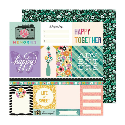 American Crafts - April & Ivy - Lovely Layers - 12" x 12" Scrapbook Paper - Scrappyroo