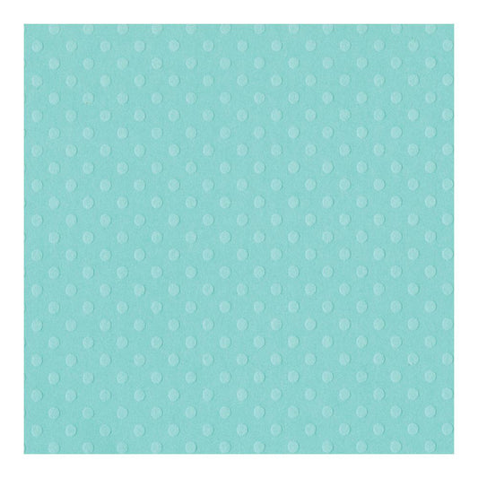 Bazzill Basics - 12x12 Dotted Swiss Cardstock - Julep - Scrappyroo