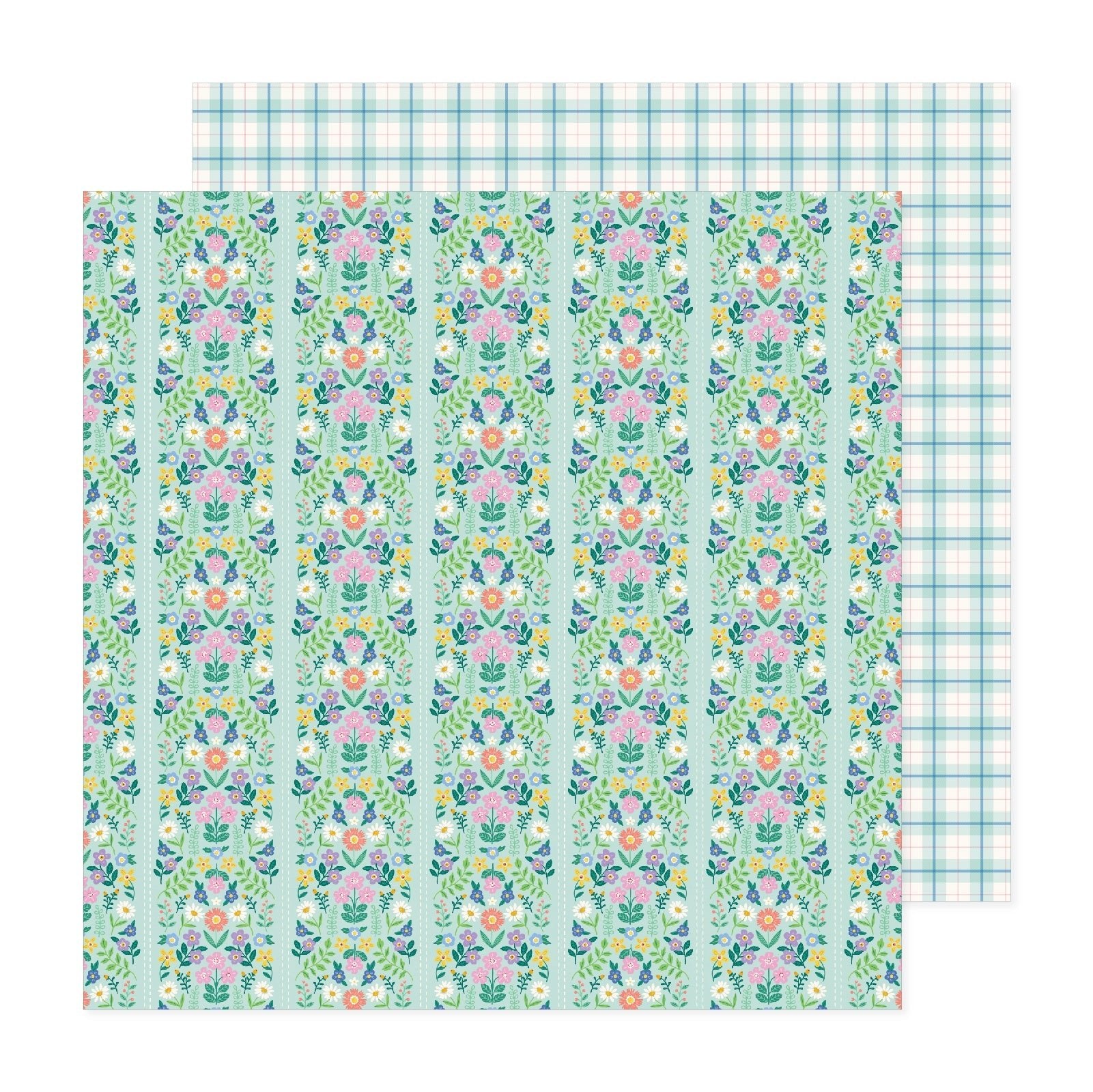 Bea Valiant - Poppy & Pear - Elegance - 12" x 12" Scrapbook Paper - Scrappyroo