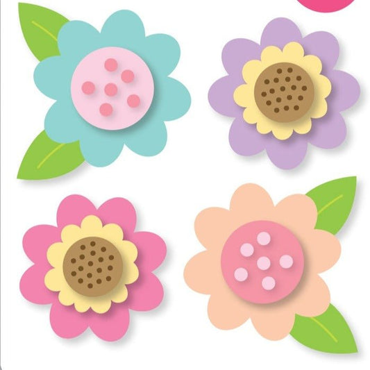 Bella Blvd Embellishments - Just Because - Bella - Pops Cardstock Stickers - Scrappyroo