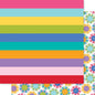 Bella Blvd - Let's Scrapbook - Button Burst - 12" x 12" Scrapbook Paper - Scrappyroo