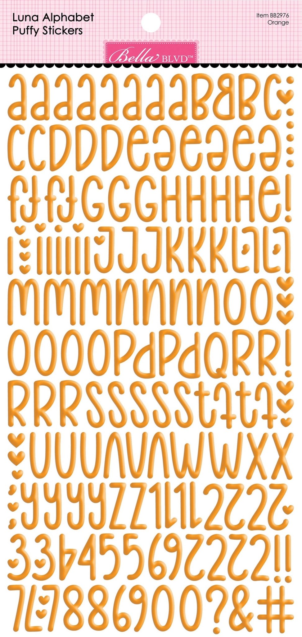 Bella Blvd - Luna Alphabet - Orange - Scrappyroo