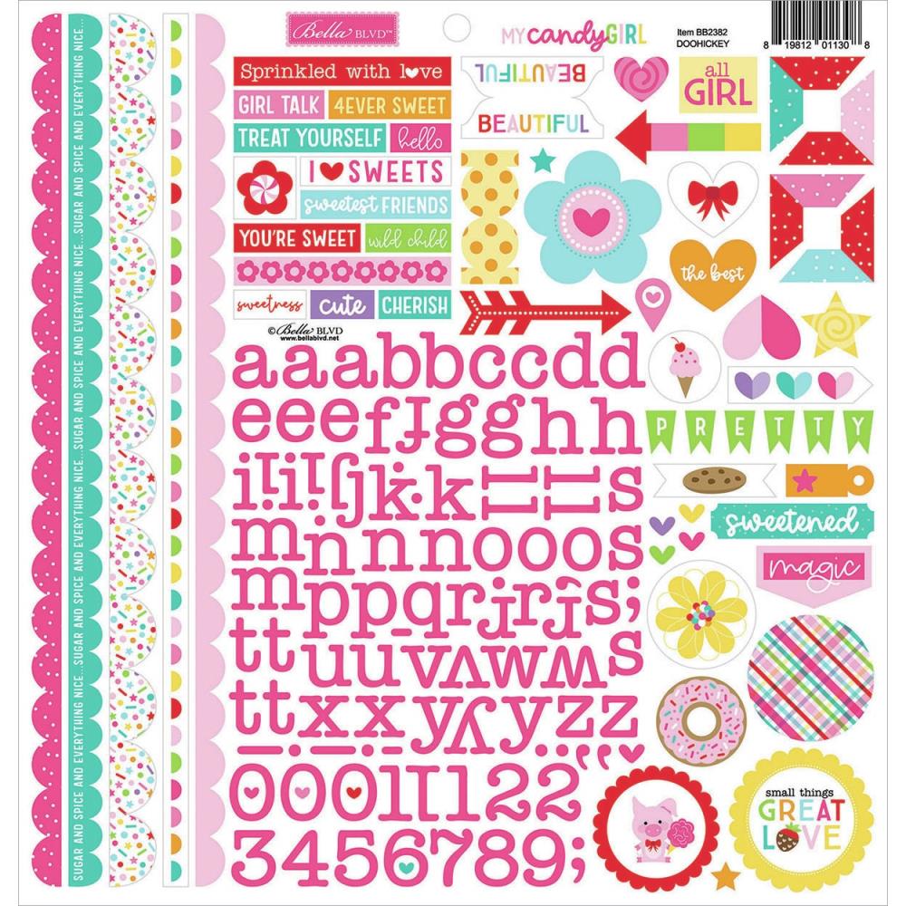 Bella Blvd - My Candy Girl - Doohickey Stickers - Scrappyroo