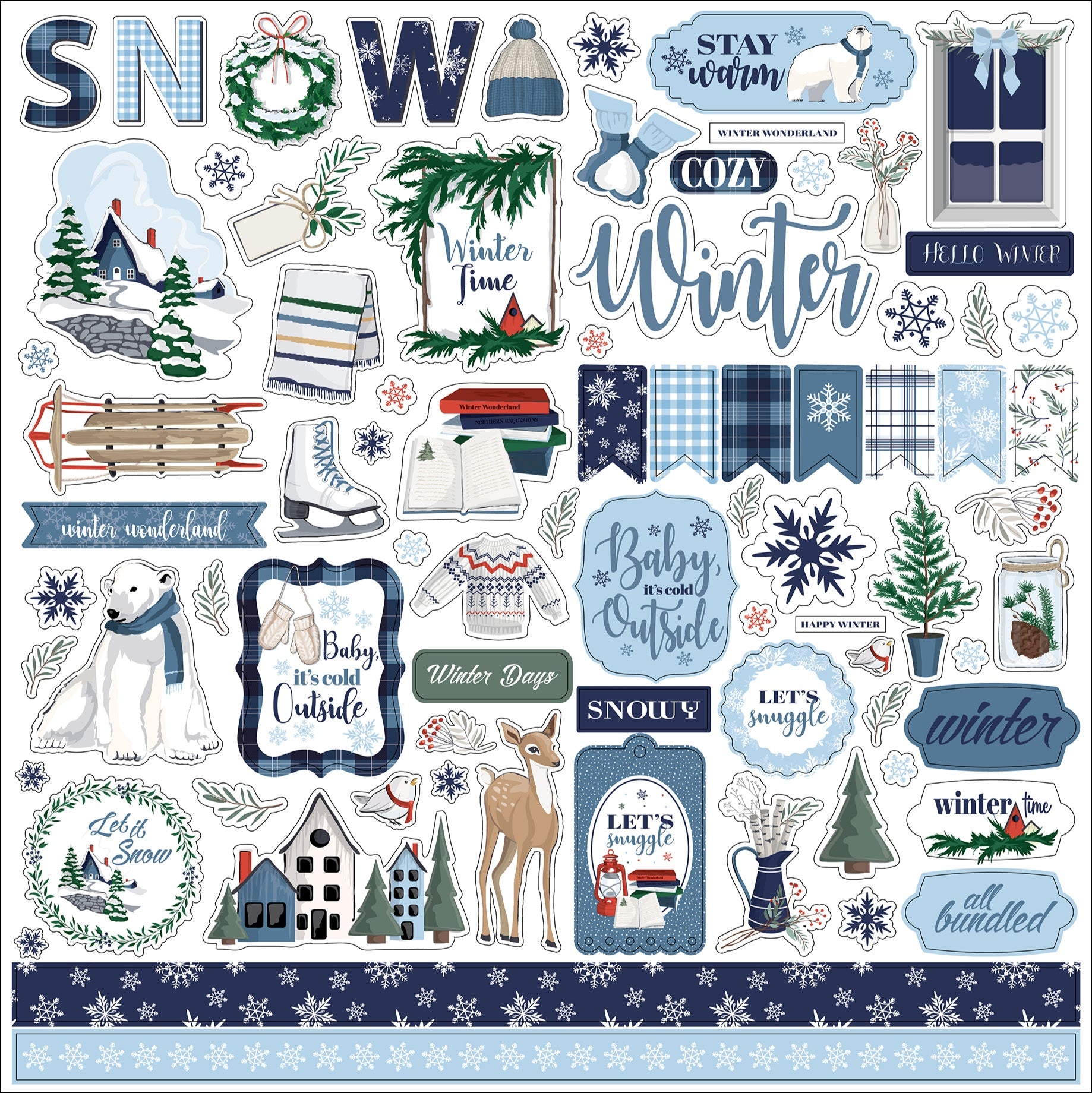 Carta Bella - Winter Time - Element Sticker - Scrappyroo